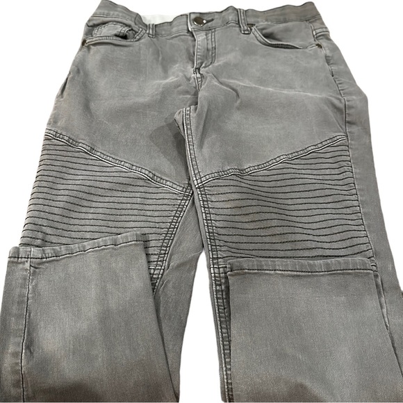 easel Denim - Easel gray size L stretch jeans with detailed stitching